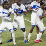 C'est la joie pour les joueurs du LS KEYSTONE/CYRIL ZINGARO